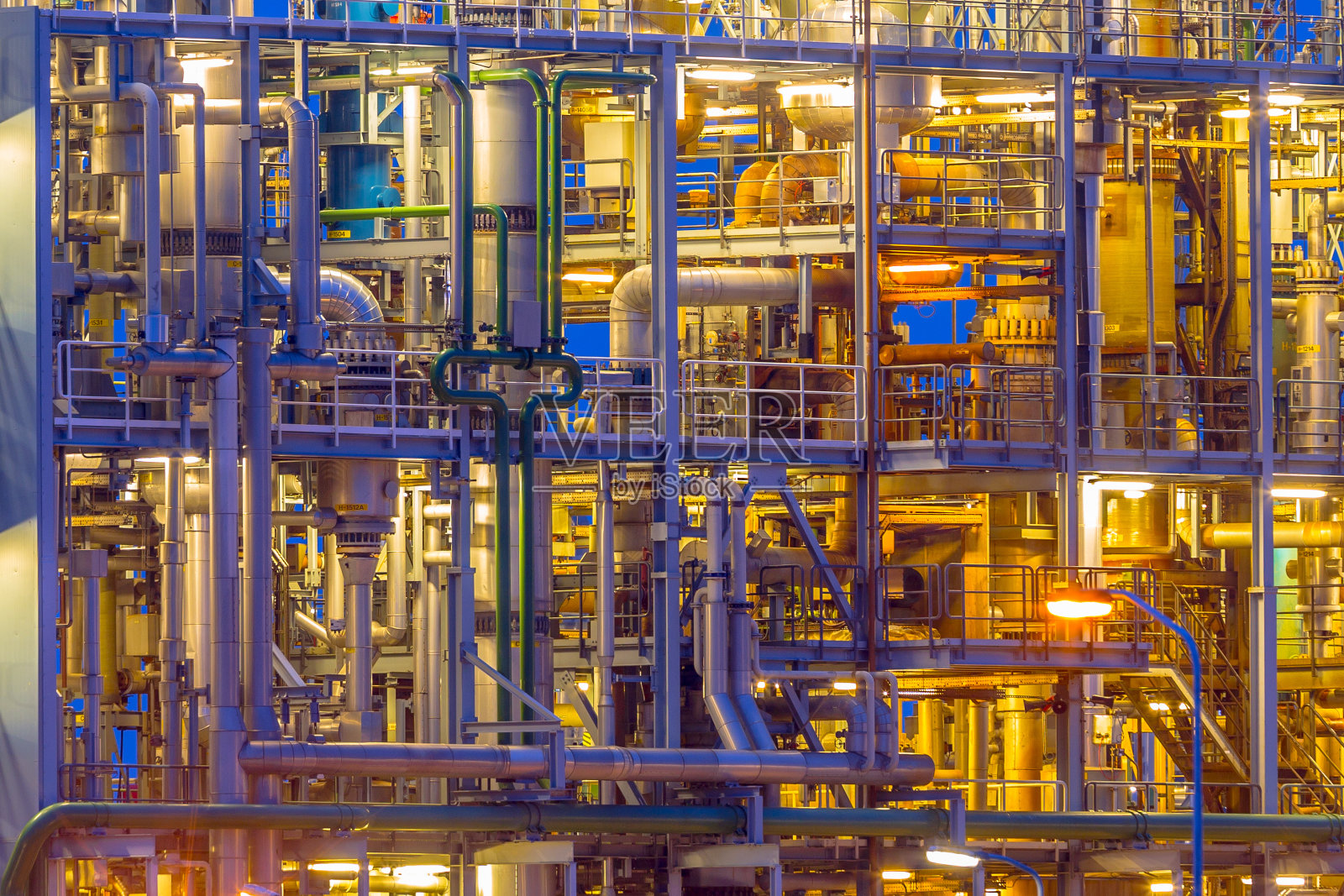 化工廠框架的細節